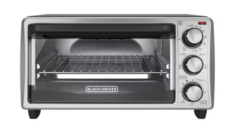 Black & Decker 4-Slice Toaster Oven - Stainless Steel- Lite FM