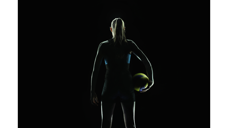 Portrait of volleyball player