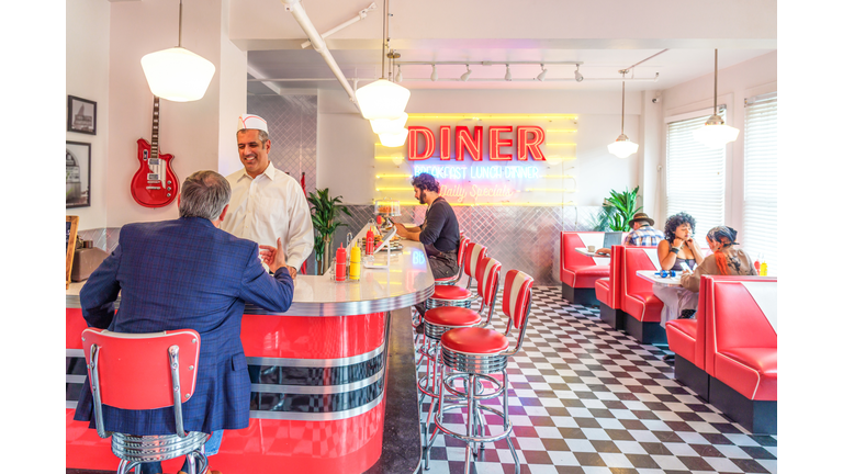 Retro style US diner