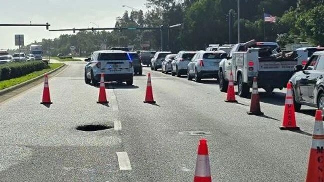 Sinkhole Opens Up In Stuart