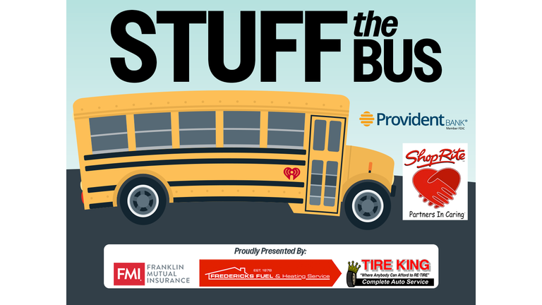 Stuff the bus logo and sponsors