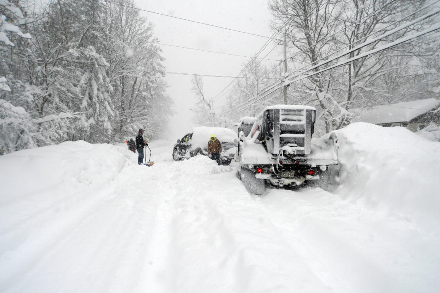 Intense Winter Storm Brings Multiple Feet Of Lake Effect Snow To Buffalo Area