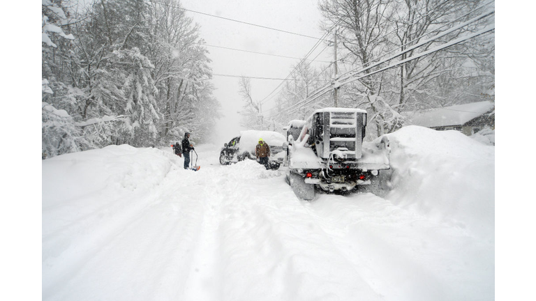Intense Winter Storm Brings Multiple Feet Of Lake Effect Snow To Buffalo Area