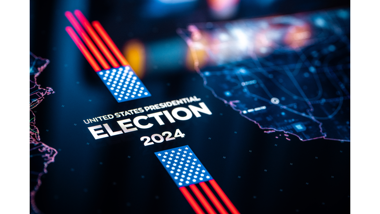 Vote 2024. US Presidential Election background. United States Elections 2024 concept