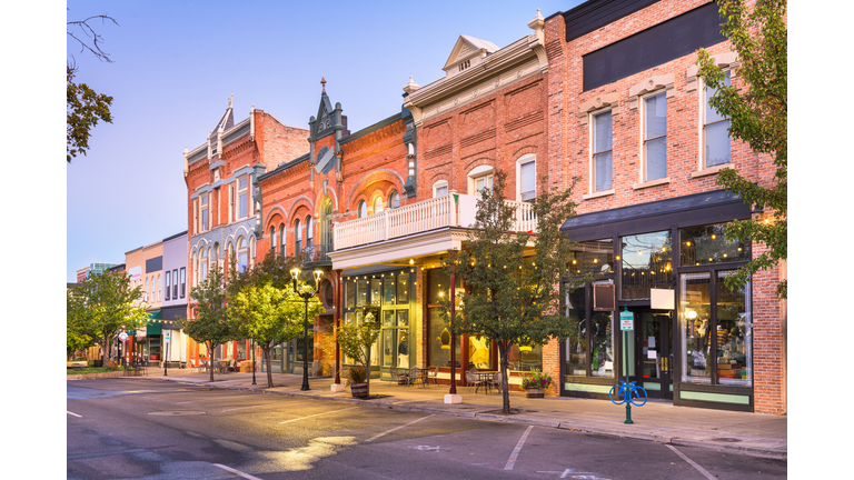 Provo, Utah, USA downtown on Center Street