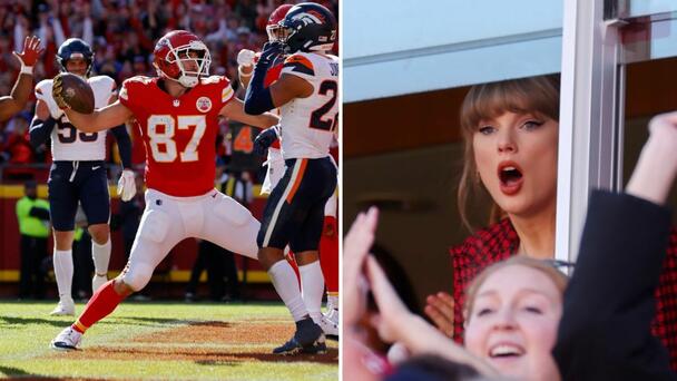 Taylor Swift Celebrates As Travis Kelce Ties Record