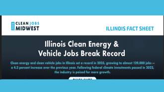 Illinois Clean Energy & Vehicle Jobs Break Record