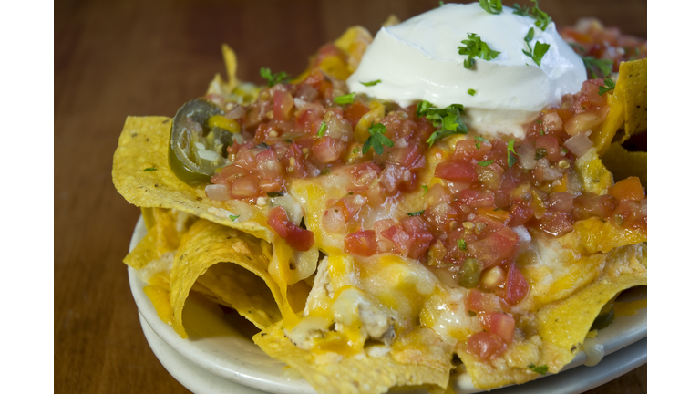 Plate Of Mexican Nachos