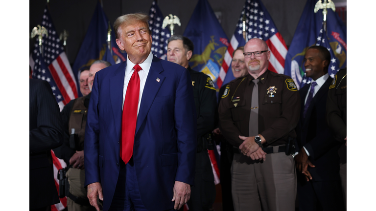 Former President Trump Holds A Campaign Rally In Grand Rapids, Michigan