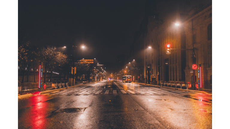 Shanghai bund street at night