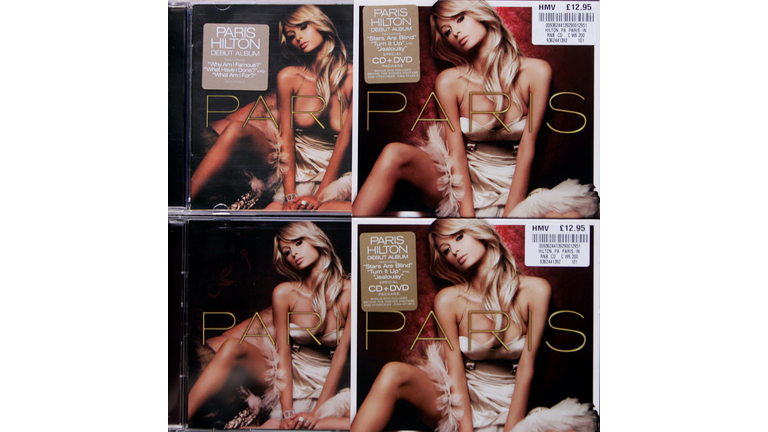 Graffiti Artist Banksy Defaces The Debut Album From Paris Hilton