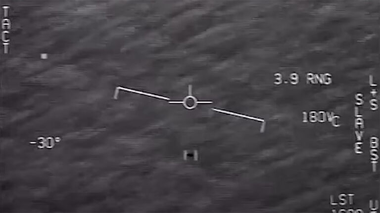 A fighter jet’s head-up display