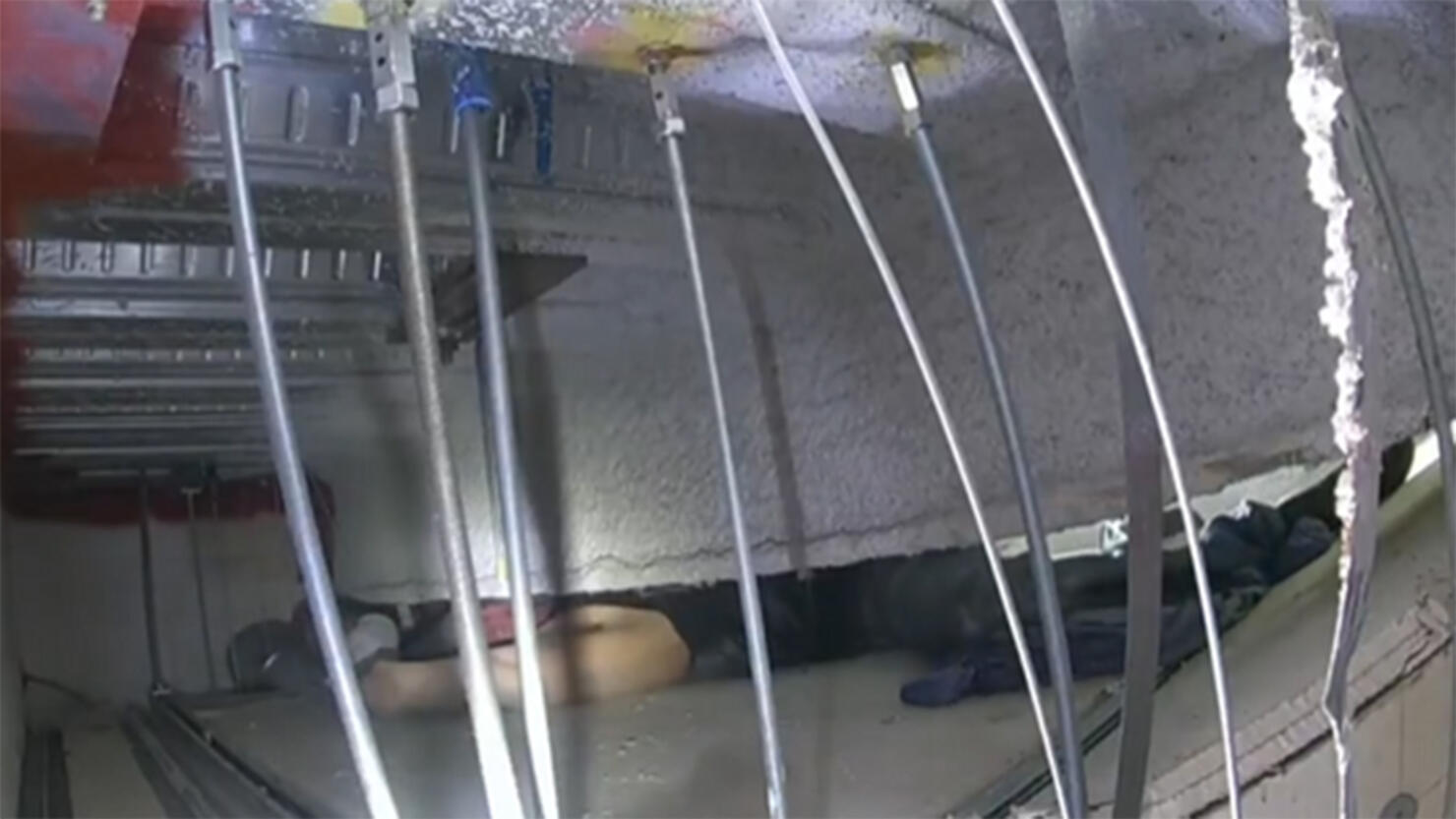 Man stuck in vents at hospital