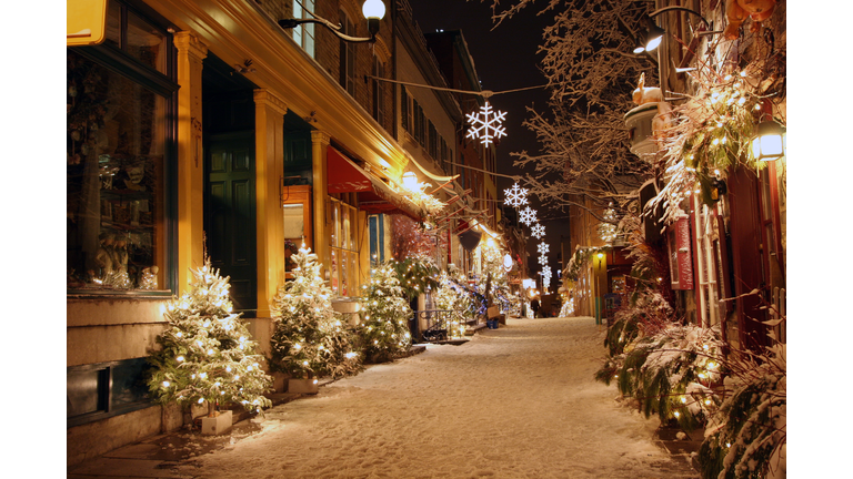 Christmas night in Quebec City