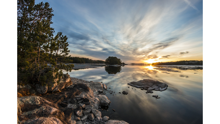 Sunset at Voyageurs National Park