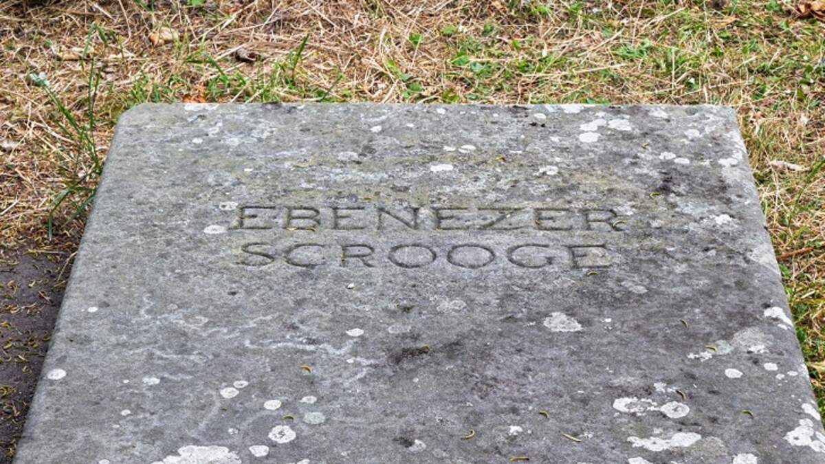 Smashed Ebenezer Scrooge Gravestone Restored | NewsRadio KFBK | Coast ...