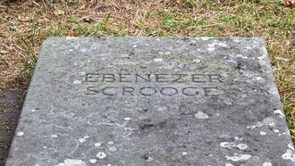 Smashed Ebenezer Scrooge Gravestone Restored