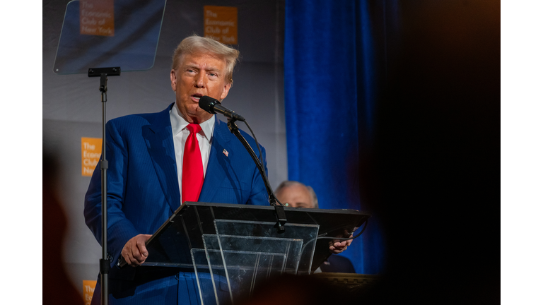 Donald Trump Speaks At The Economic Club Of New York