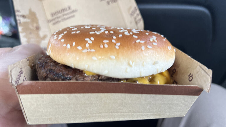 Mcdonald'S Quarter Pounder In Car