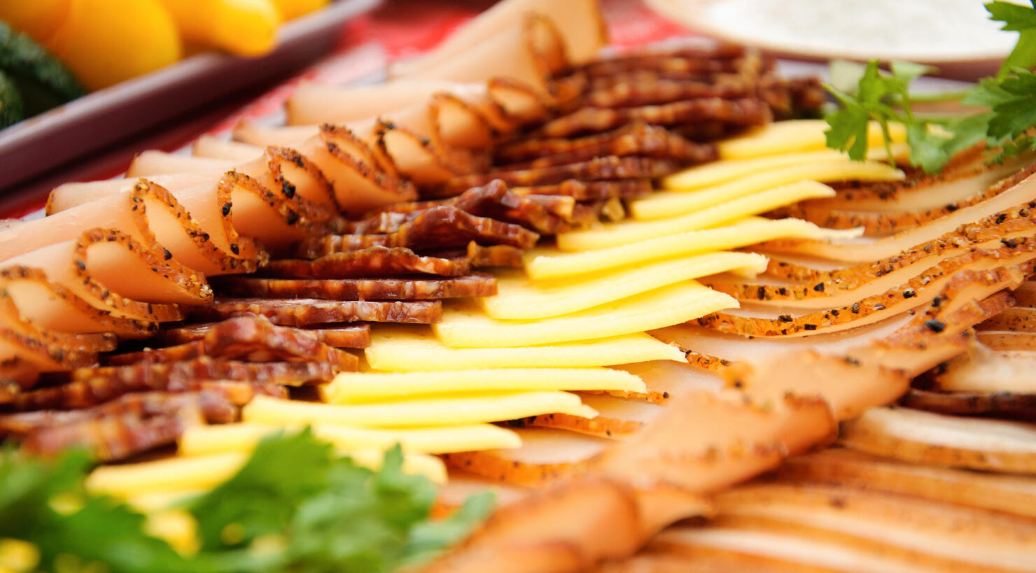Cold meats with cheese