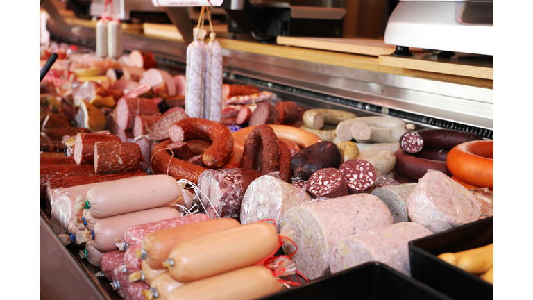 Variety of fine sausage products