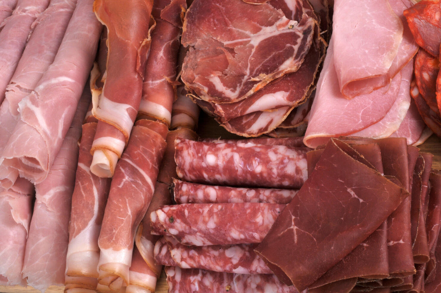 Assortment of cold meats