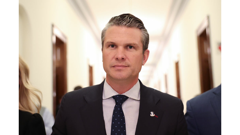 Trump's Nominee For Defense Secretary Pete Hegseth Meets With Lawmakers On Capitol Hill