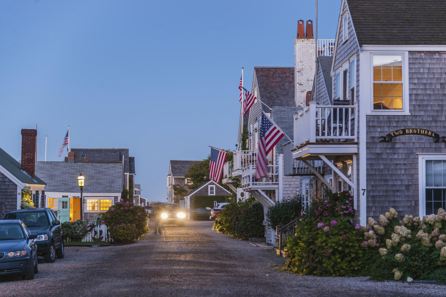 View of Nantucket village