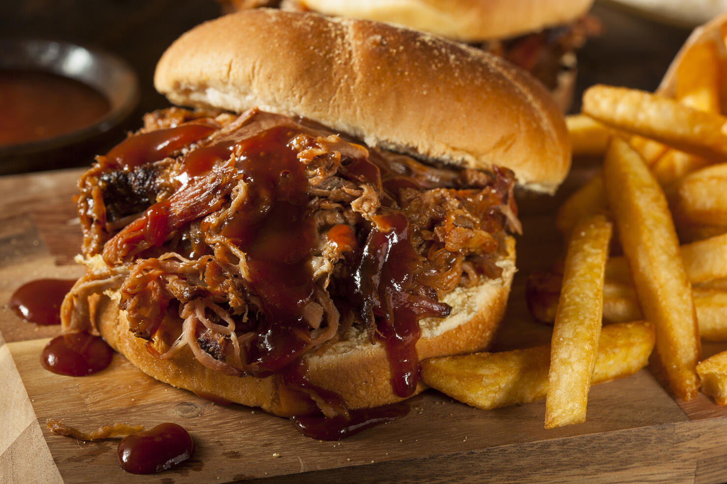Barbeque Pulled Pork Sandwich