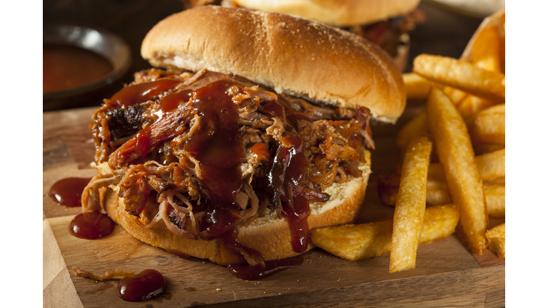 Barbeque Pulled Pork Sandwich