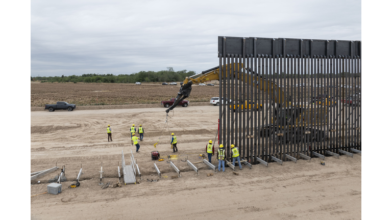 Texas Land Commissioner Buckingham Highlights Border Wall Construction At Site Offered To Incoming Trump Administration For Deportation Facilities