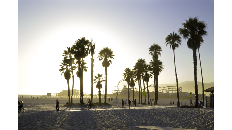 Venice Beach, CA at sunset