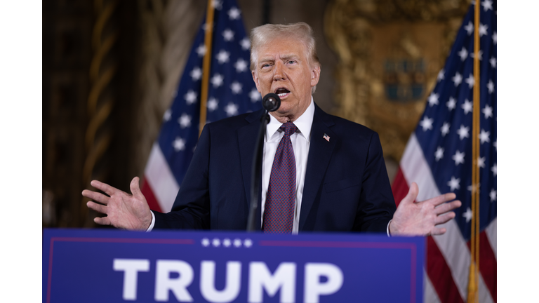 President-Elect Trump Holds Press Conference At Mar-A-Lago