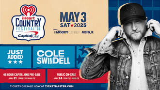 Cole Swindell To Perform At 2025 iHeartCountry Festival