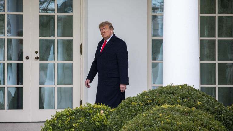President Trump Returns To The White House From Florida