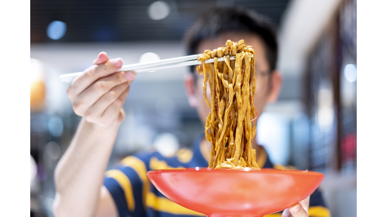 Tasting Chinese noodles