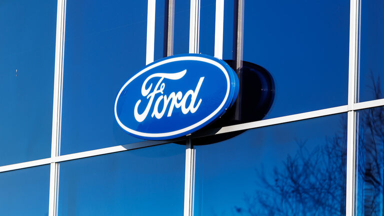 Ford logo on a branch