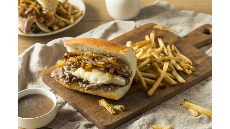 Homemade Beef French Dip Sandwich