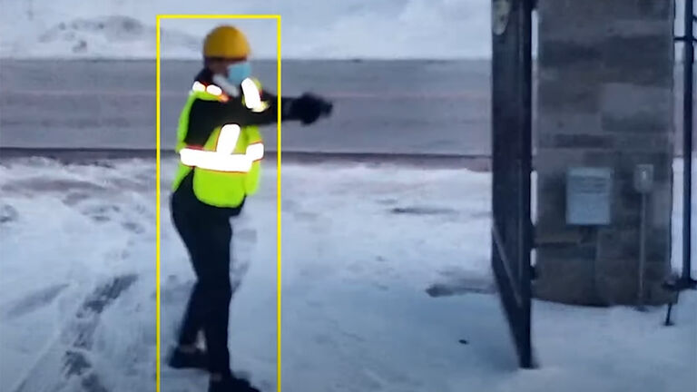Man Dressed as a Construction Worker Shoots Woman