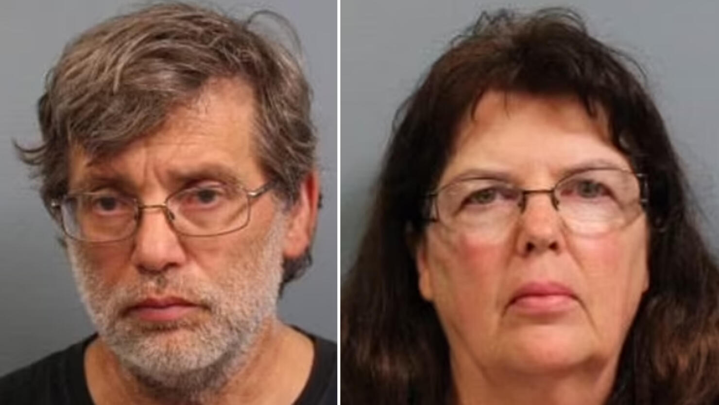 Mugshot of  Donald Ray Lantz (L) and Jeanne Kay Whitefeather