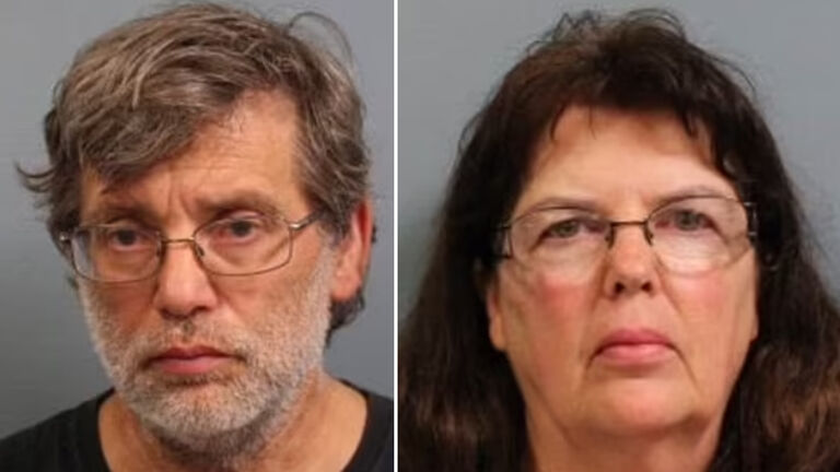 Mugshot of  Donald Ray Lantz (L) and Jeanne Kay Whitefeather