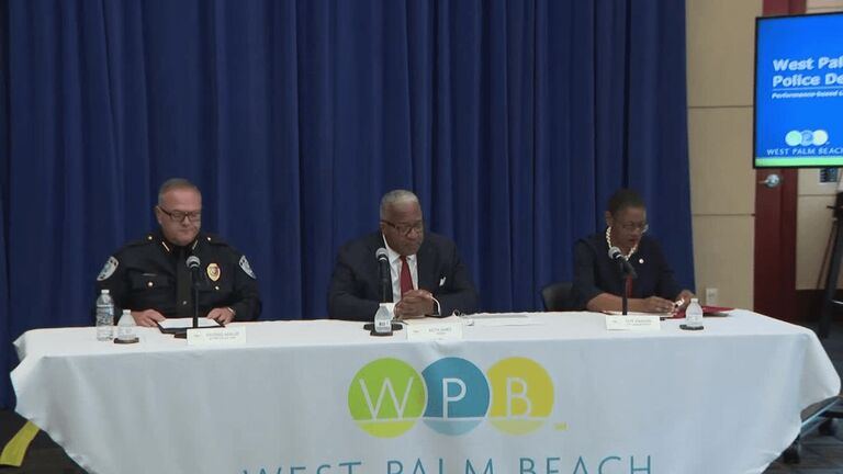 West Palm Beach Mayor Keith James & Police Chief Tony Araujo