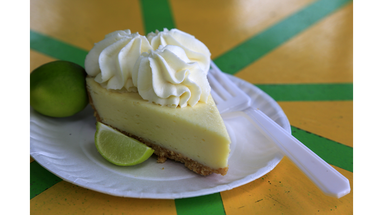 famous Key Lime Pie served in a local restaurant