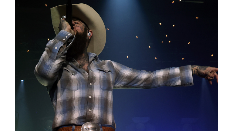 9x RIAA Diamond-certified, GRAMMY¬Æ Award-nominated superstar Post Malone rocks out at the one-night only Bud Light Backyard Presents Post Malone show to kick off Super Bowl LIX weekend