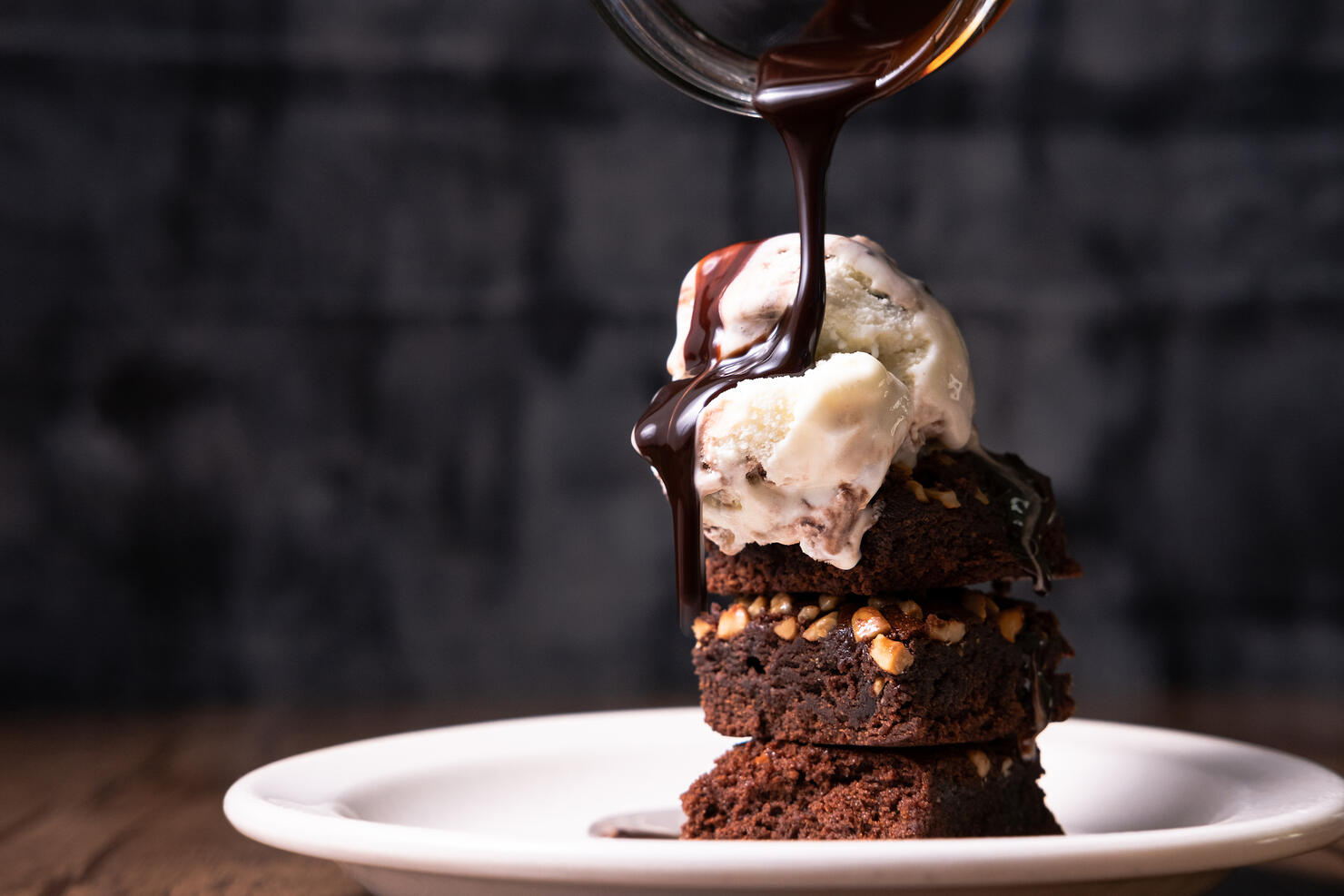 Brownies with Ice cream