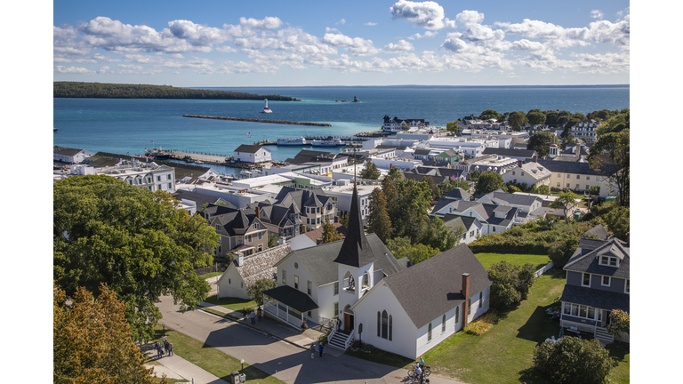 Mackinaw Island Town View