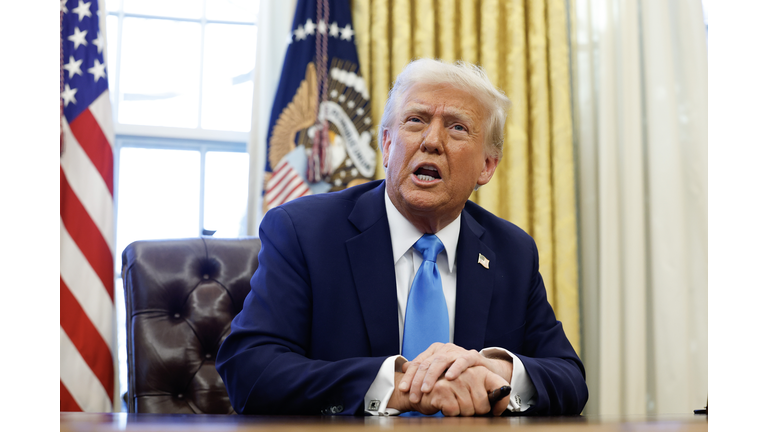 President Signs Executive Orders At The White House