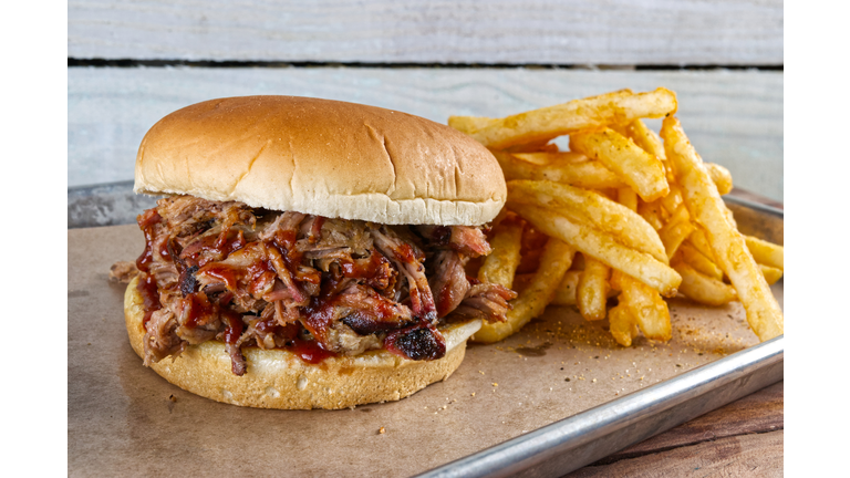 Pulled Pork Sandwich And Fries