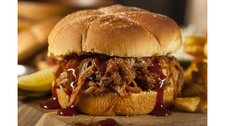 Barbeque Pulled Pork Sandwich