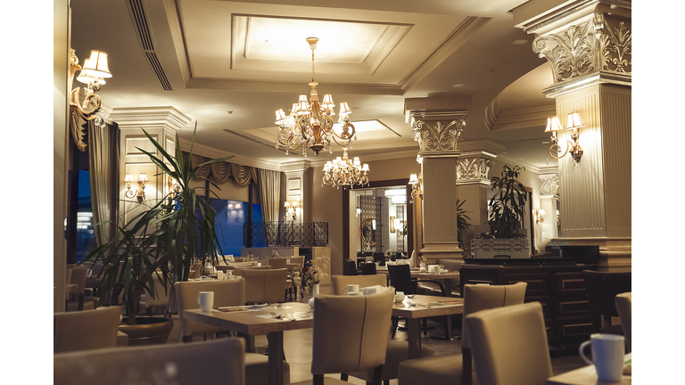 Luxury five stars hotel restaurant